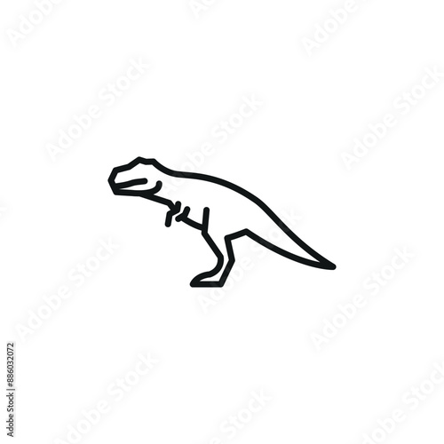 Tyrannosaurus icon. Simple tyrannosaurus icon for social media, app, and web design. Vector illustration