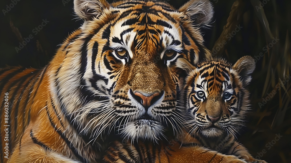 Fototapeta premium portrait of a tiger