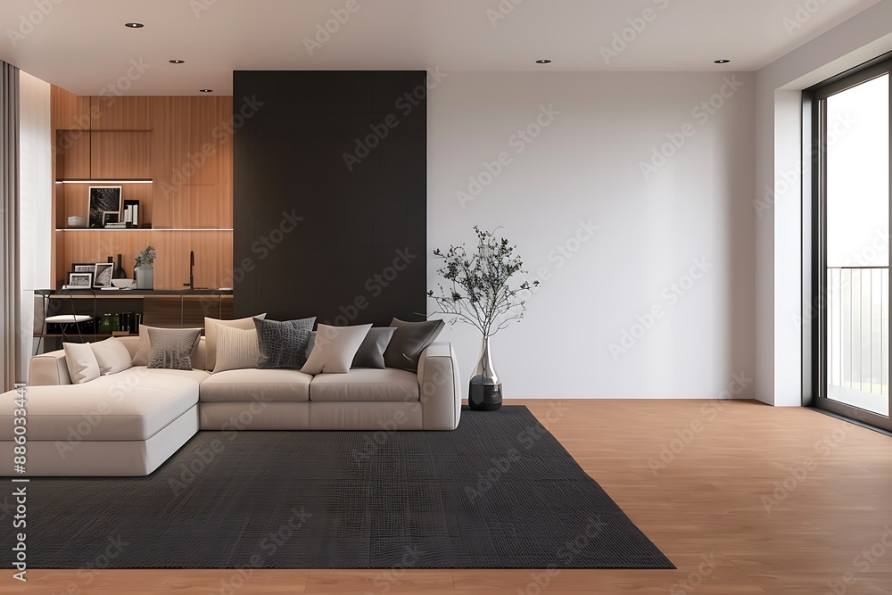 Modern home interior design incorporating sustainable and eco-friendly elements Modern home interior design incorporating sustainable and eco-friendly elements