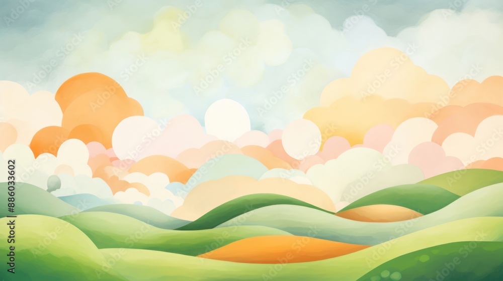 風景 抽象 イラスト 風景 抽象 イラスト