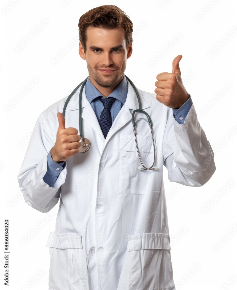 male doctor giving a thumb up male doctor giving a thumb up