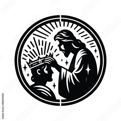 Crown of Life Illustrate Jesus placing a crown on a faithful believers head