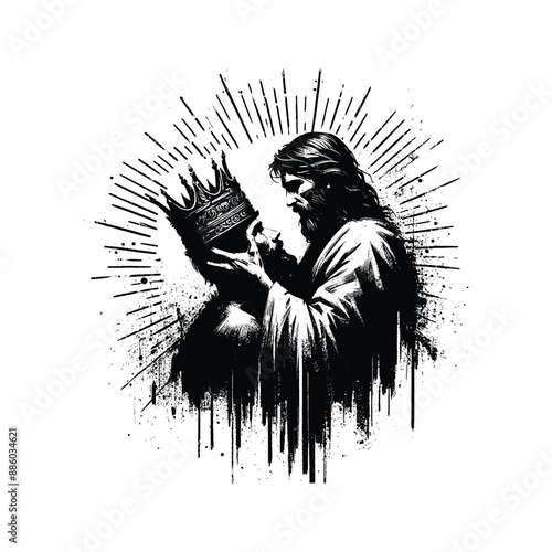Crown of Life Illustrate Jesus placing a crown on a faithful believers head