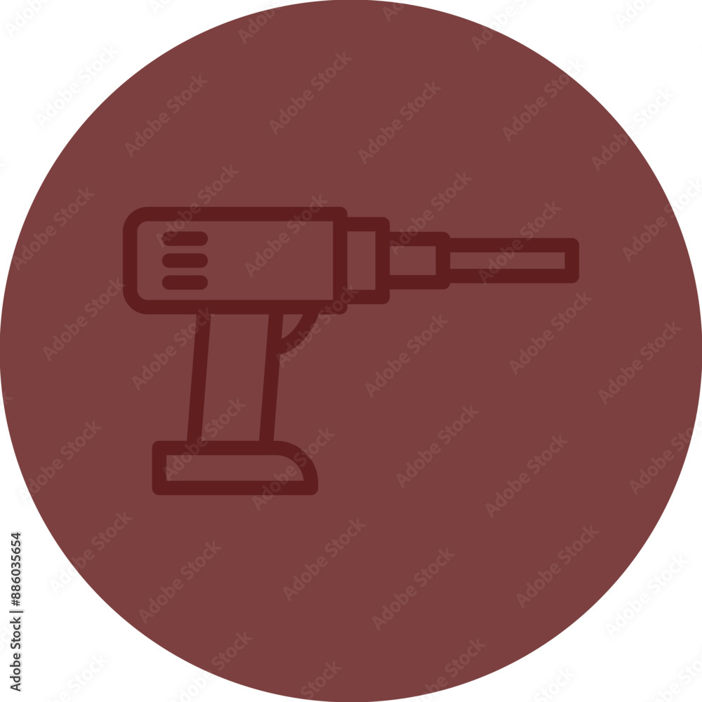 Drilling Machine Vector Line Maroon Circle Maroon Drilling Machine Vector Line Maroon Circle Maroon