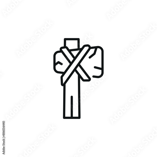 Stone Axe icon. Simple stone axe icon for social media, app, and web design. Vector illustration.