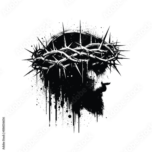 Crown of Thorns Illustrate the crown of thorns placed on Jesus head