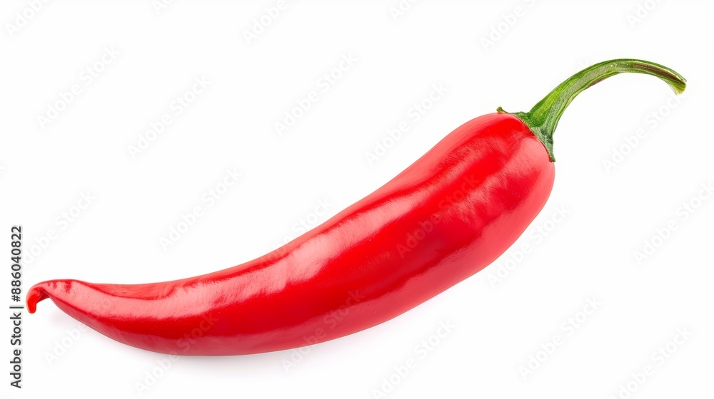 Red hot chili pepper isolated on a white background Red hot chili pepper isolated on a white background