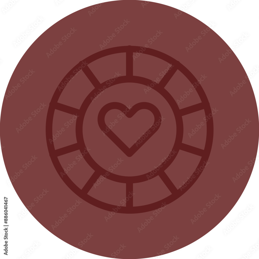 Poker Chip Vector Line Maroon Circle Maroon Poker Chip Vector Line Maroon Circle Maroon