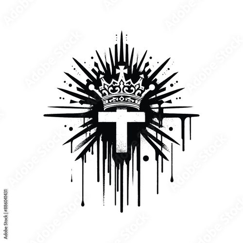 Crown of Victory Illustrate Jesus placing a laurel wreath on a faithful warrior