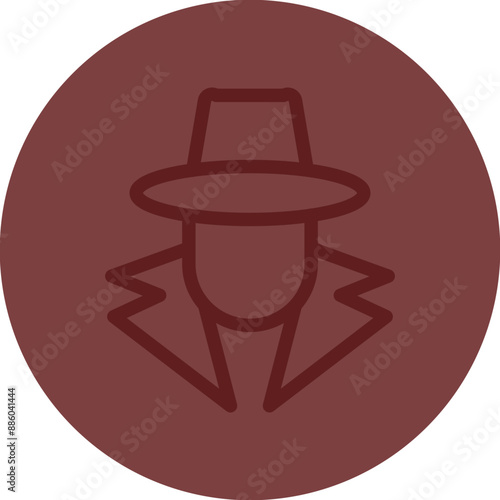 Fraud Vector Line Maroon Circle Maroon