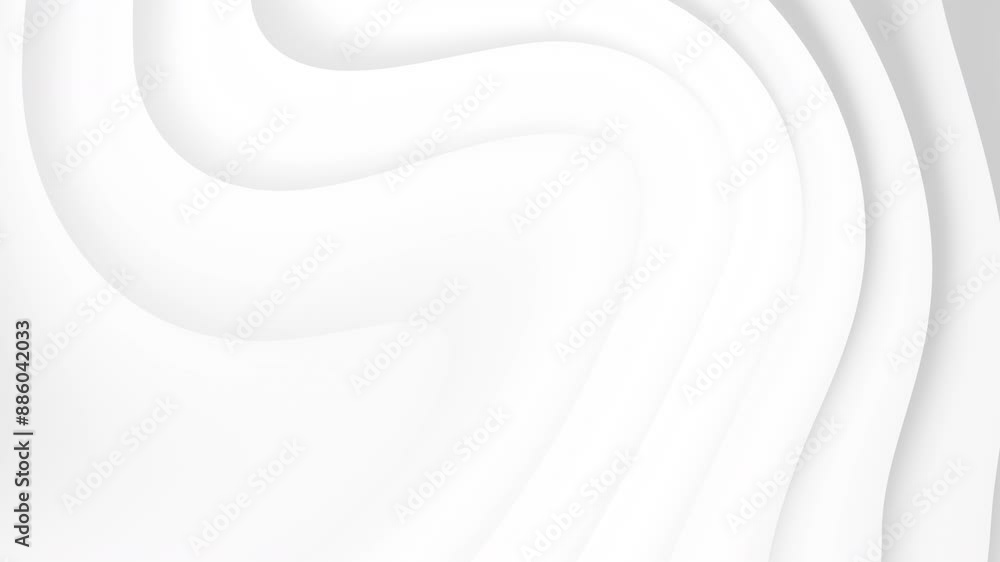 Elegant Flowing Waves Bright White Abstract Motion Background Looping Smoothly Elegant Flowing Waves Bright White Abstract Motion Background Looping Smoothly