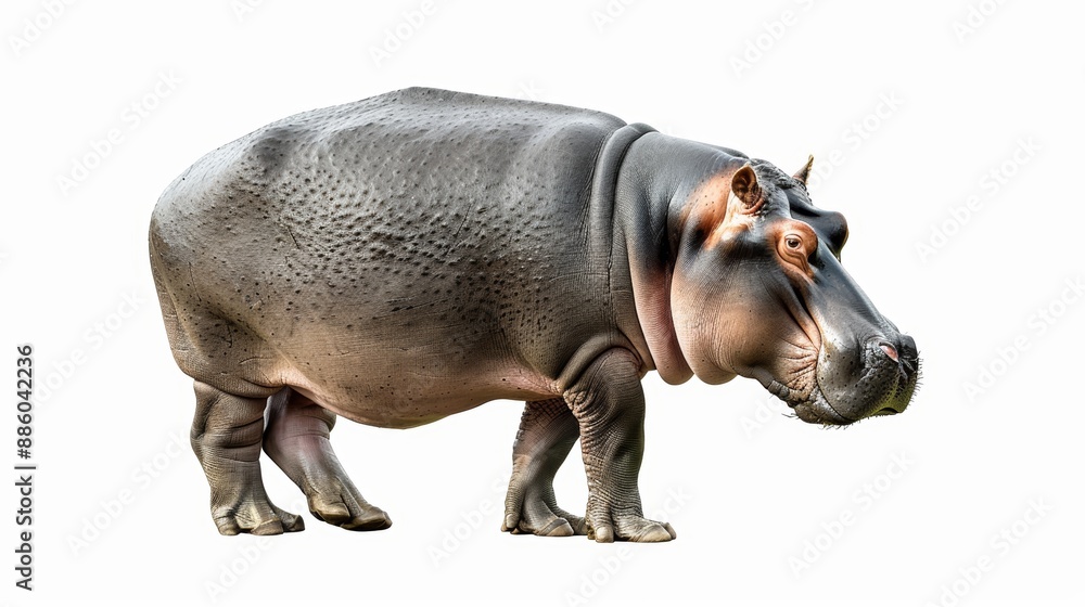 Hippopotamus isolated on white background Hippopotamus isolated on white background