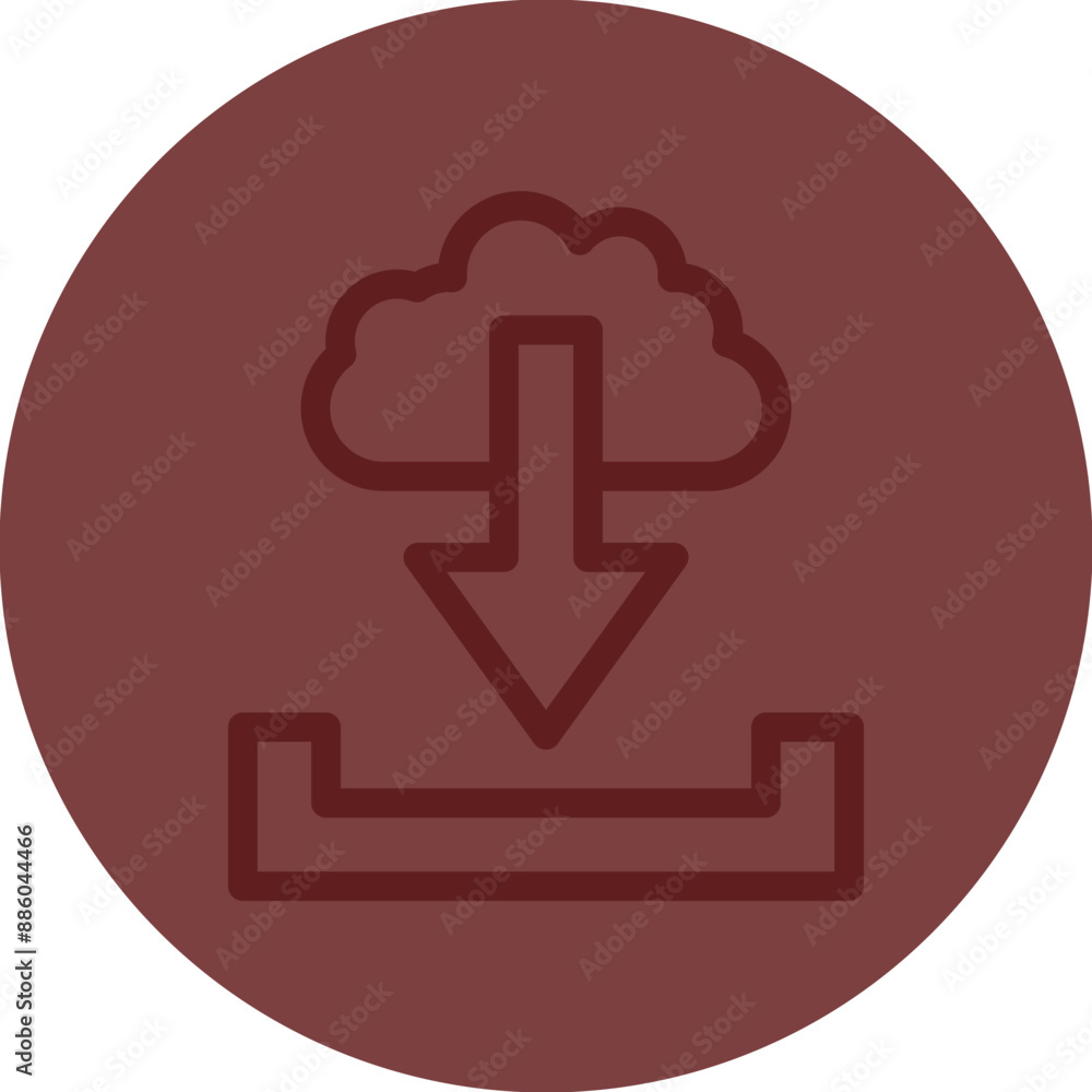 Obraz premium download Vector Line Maroon Circle Maroon