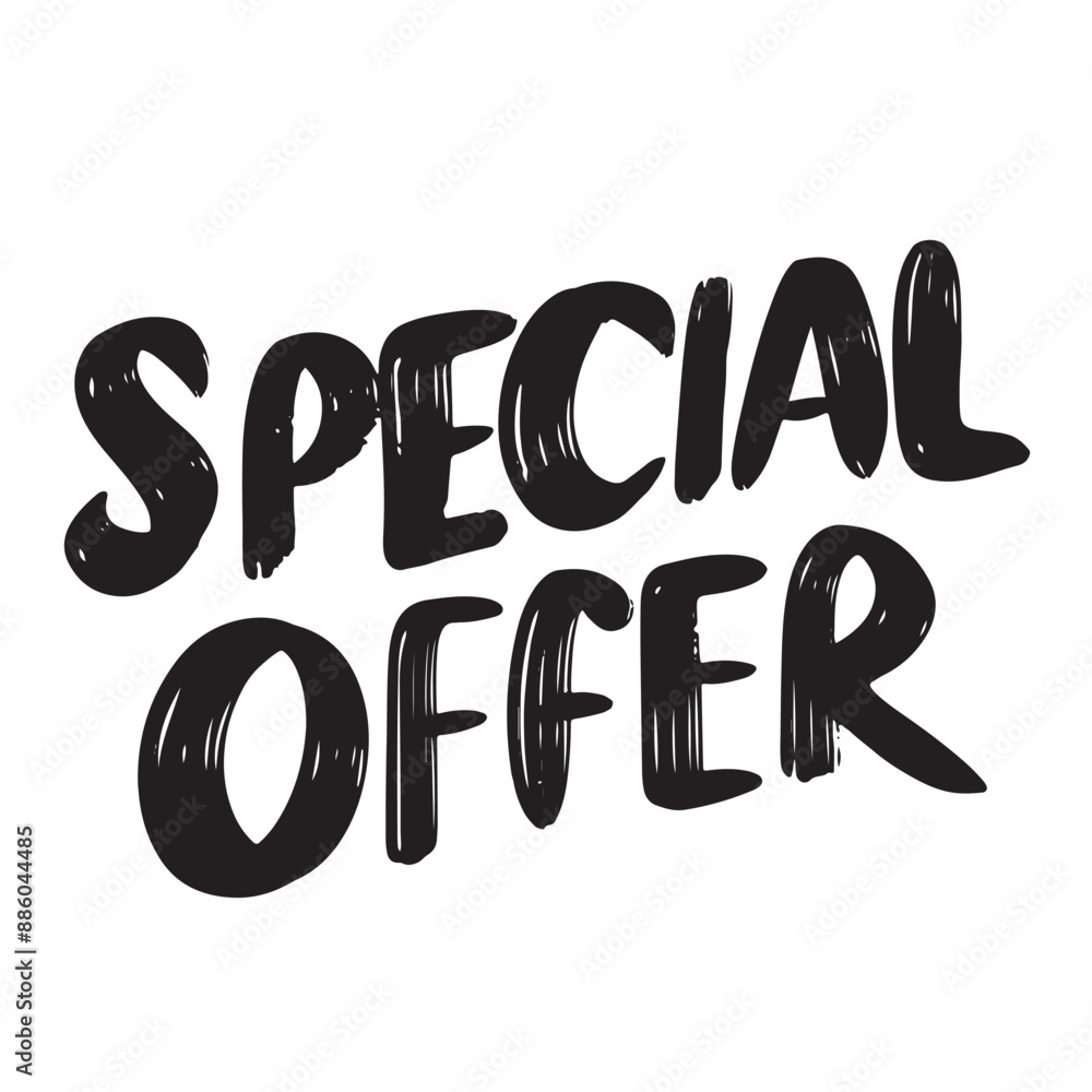 Special Offer text lettering. Hand drawn vector art. Special Offer text lettering. Hand drawn vector art.