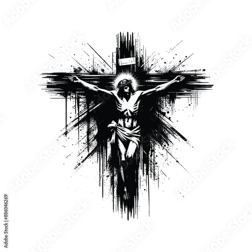 Crucifixion, Illustrate the crucifixion of Jesus on the cross