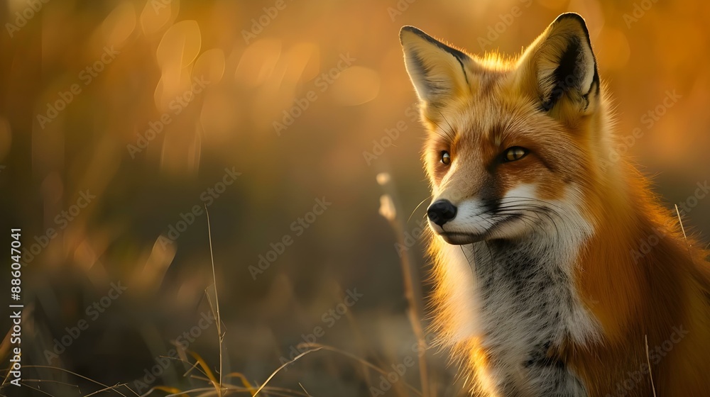 Portrait of a red fox Portrait of a red fox