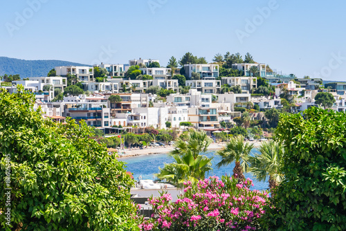 Fototapeta Naklejka Na Ścianę i Meble -  Bodrum Streets in the Summer Season Photo, Bodrum Mugla, Turkiye (Turkey)