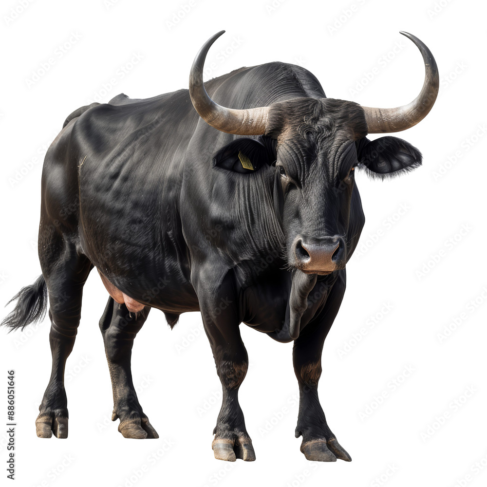 Bull Sketch Isolated on Transparent or White Background, PNG Bull Sketch Isolated on Transparent or White Background, PNG