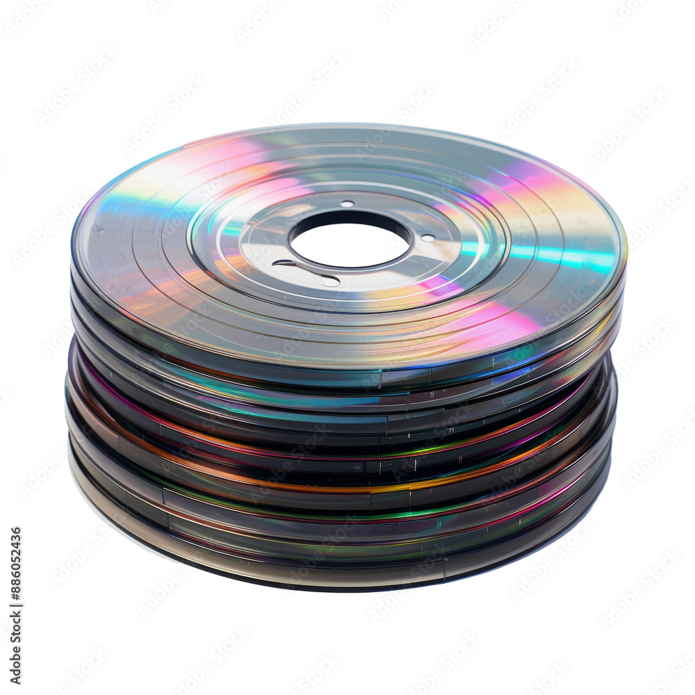 CD Disks in Vise Isolated on Transparent or White Background, PNG CD Disks in Vise Isolated on Transparent or White Background, PNG