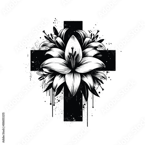 Easter Lily Cross, Combine the cross with Easter lilies