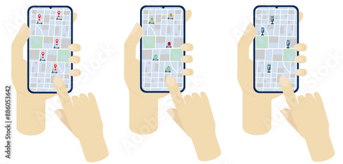 Rent a scooter online from your smartphone. Search for a scooter, check the battery level, search for an electric gas station on the city map. Phone in hand.