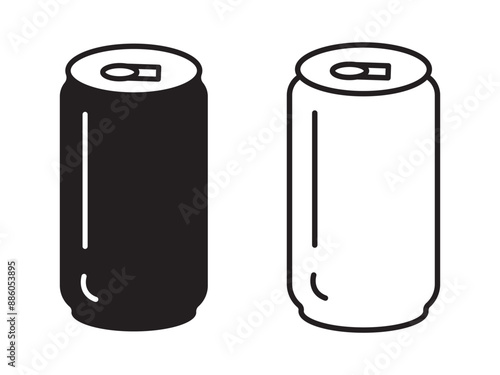 energy drink can icon. aluminum soda can, for mobile concept and web design. vector illustration