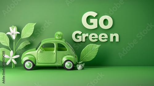 Go Green Conccept, Embrace Eco Friendly Practices, Sustainable Living, Renewable Energy Solutions, and Green Initiatives for a Healthier Planet, Sustainable Practices for Cleaner, Eco Friendly Future