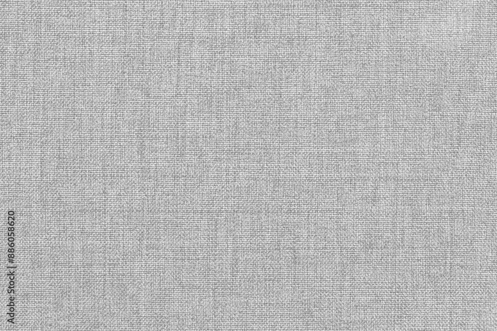 Fototapeta premium Light grey linen fabric texture background, seamless pattern of natural textile.