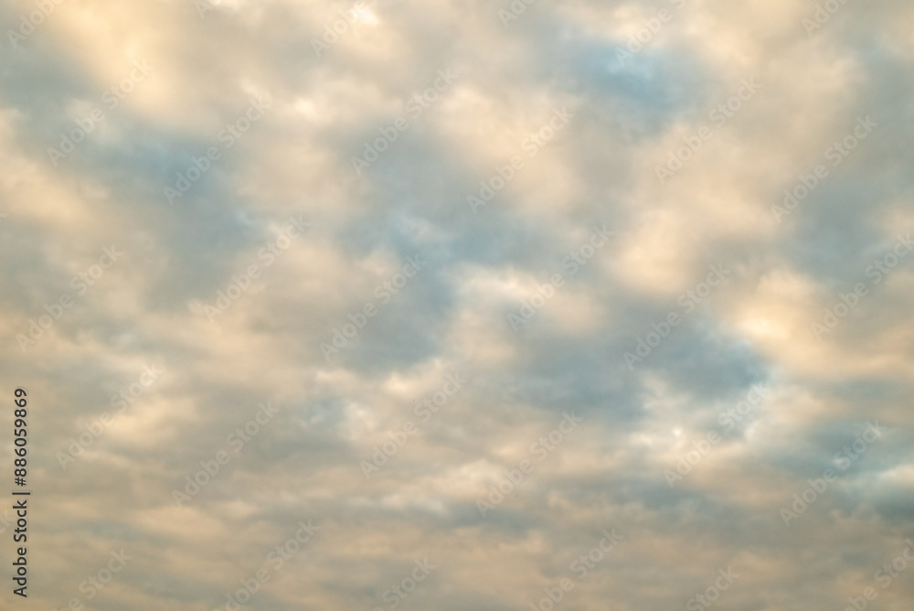 Obraz premium Photo of the texture of a thick cloudy sky