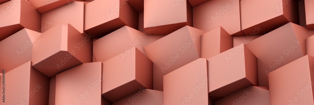 A close-up of an abstract background featuring pink, rectangular shapes that appear to be stacked on top of one another A close-up of an abstract background featuring pink, rectangular shapes that appear to be stacked on top of one another