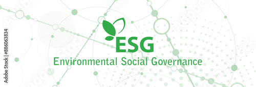 esg icons on white background	