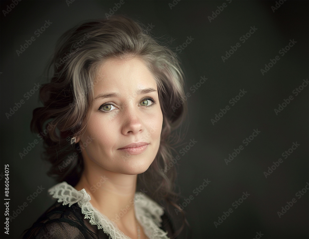 retro photo of a beautiful middle-aged woman retro photo of a beautiful middle-aged woman