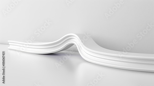 A wooden board with a groove in it