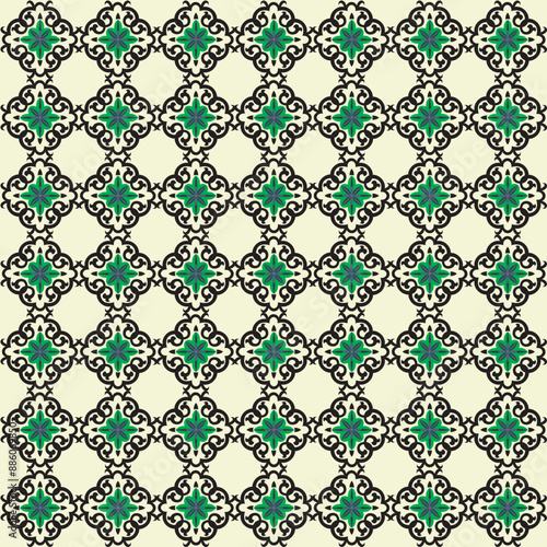 Illustration of Floor tiles textured vector pattern photo