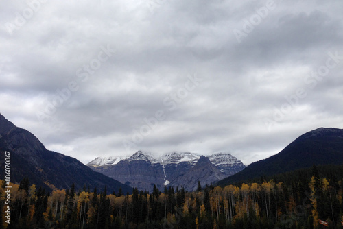 clouds over the mountain