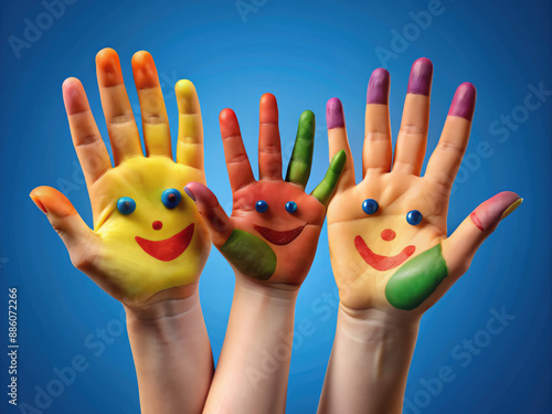 4K Painted Hands