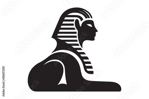 Sphinx ancient national Egyptian silhouette