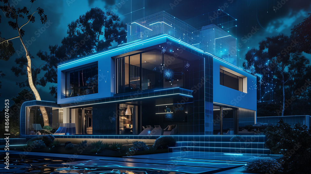 Intelligent Living: AI-Enhanced Security and Automation in a Sleek 16:9 Smart Home Intelligent Living: AI-Enhanced Security and Automation in a Sleek 16:9 Smart Home