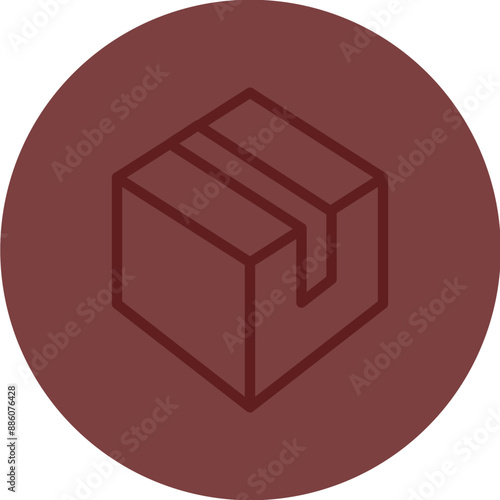 Packaging solutions Vector Line Maroon Circle Maroon