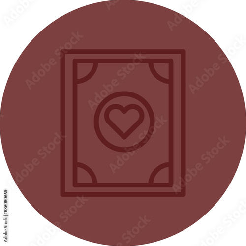 Charity Poster Vector Line Maroon Circle Maroon