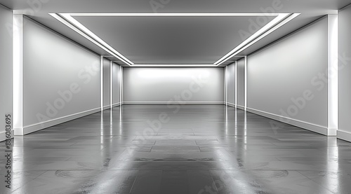 empty room with a window
