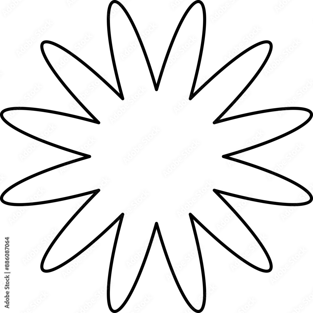 Monoline Shape Simple Monoline Shape Simple