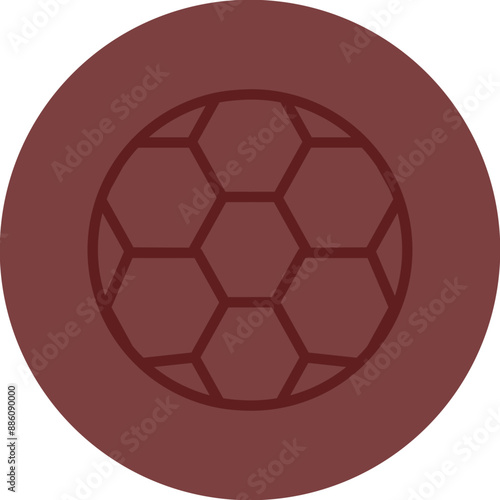 Sport Vector Line Maroon Circle Maroon