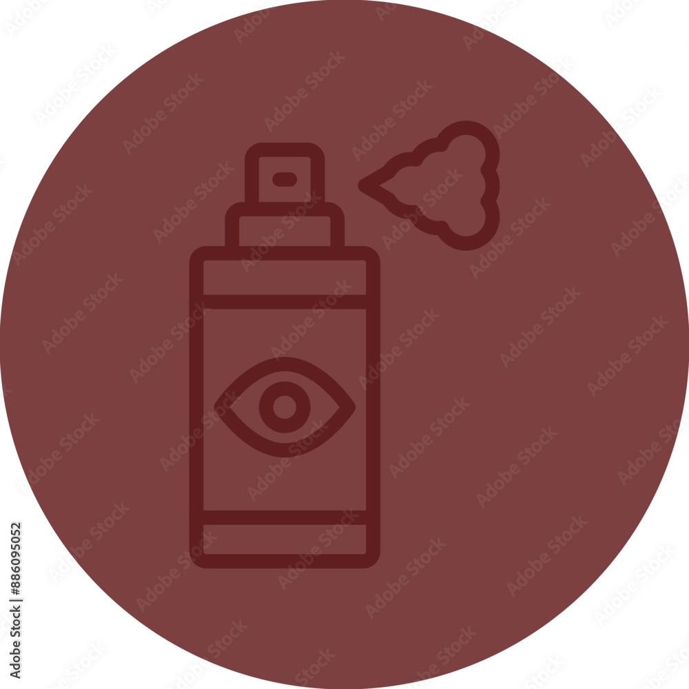 Tear Gas Vector Line Maroon Circle Maroon Tear Gas Vector Line Maroon Circle Maroon