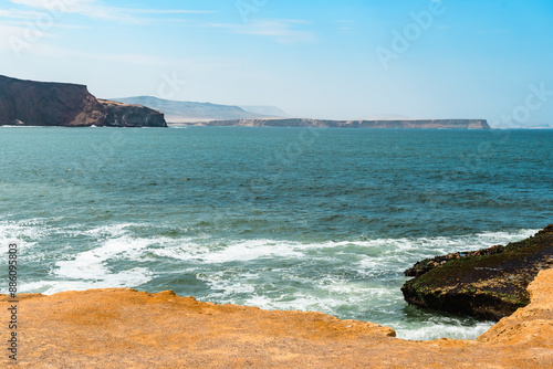 Serene Shores. Tranquil Waves at Paracas Reserve