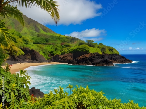 하와이 섬 바다 여행, a trip to the sea in Hawaii photo