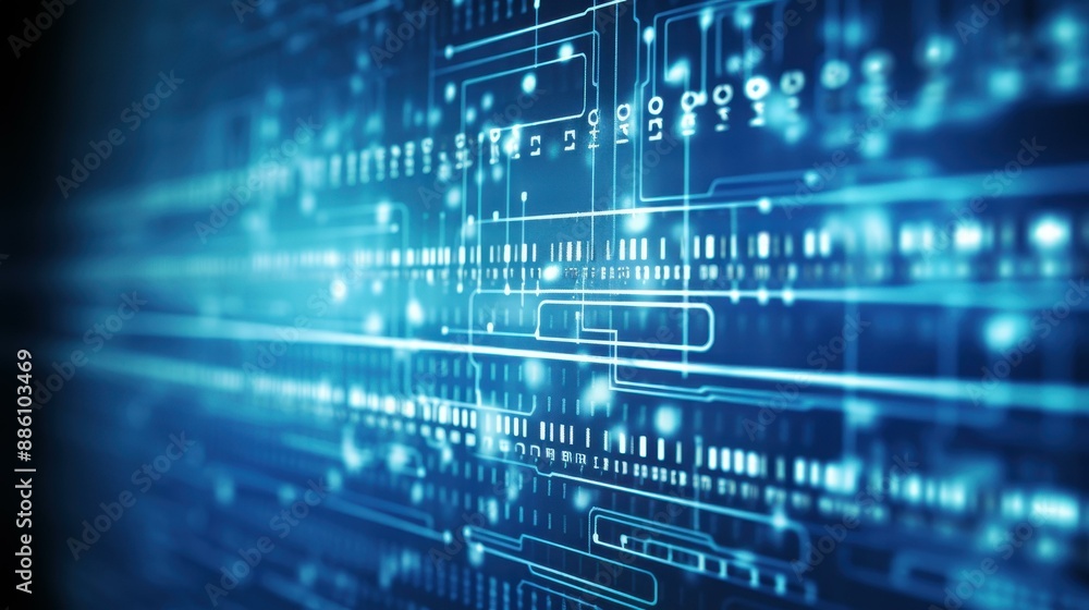 Fototapeta premium Unlock Financial Data Analysis and Industry Insights for Strategic Business Decisions.