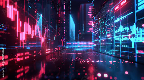 Dynamic Trading: AI-Enhanced Financial Platform with Stock Market Visualization in 16:9 Format