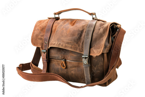 Vintage Brown Leather Briefcase