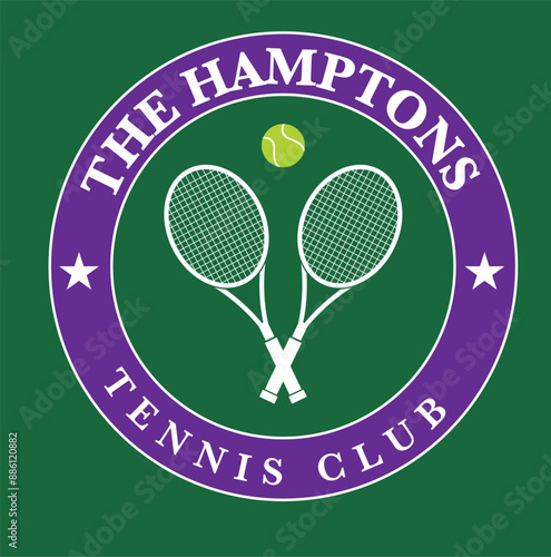 Tennis Club Logo Design - Sport and Wellness Emblem
